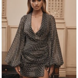 FLASH SALE “Arianna" draped silk dress